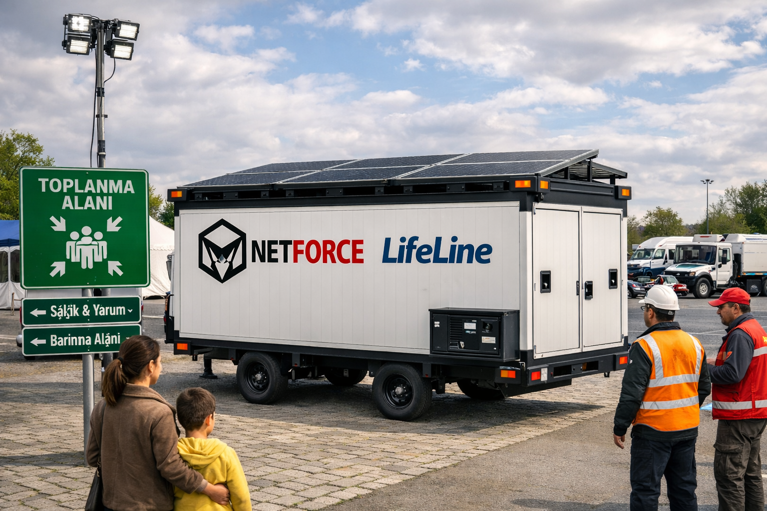 LifeLine sahada toplanma alanında konuşlanmış